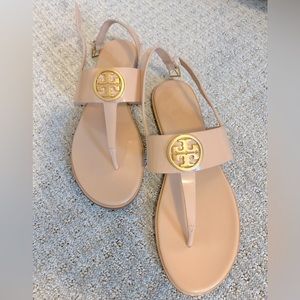 Tory Burch Patent Leather Thongs